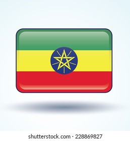 Flag of Ethiopia, vector illustration