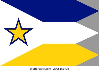 Flag of Euclid, Ohio, USA. 