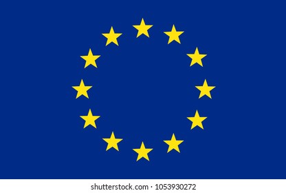 Flag of Europe, European Union – stock vector