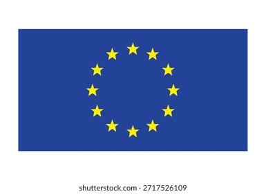 Flagge des Vektors der Europäischen Union