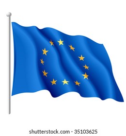 Flag Of The European Union. Vector.