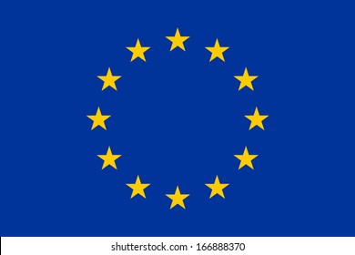 Flag of the European Union. Vector. Accurate dimensions, element proportions and colors.