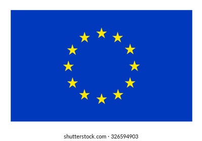 Flag of European Union, vector file.