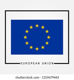 Flag of European Union vector illustration
