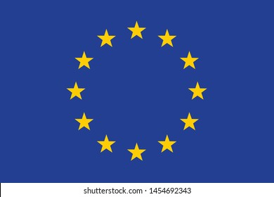 Flag of European Union vector illustration