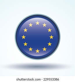Flag of European union, vector illustration
