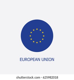 Flag of European Union Vector Illustration

