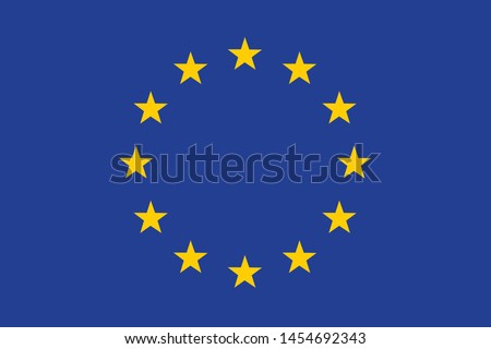 Flag of European Union vector illustration