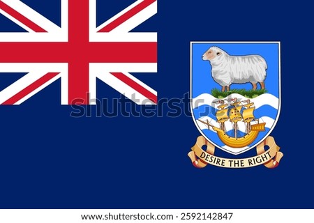 Flag of the Falkland Islands, 3:2 Format, Falkland Islands Flag	