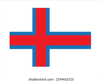 The flag of the Faroe Islands is of high quality and easy to modify