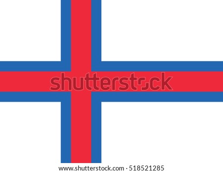 flag of faroe islands. page symbol for your web site design faroe islands flag logo, app, UI. faroe islands flag Vector illustration, EPS10.