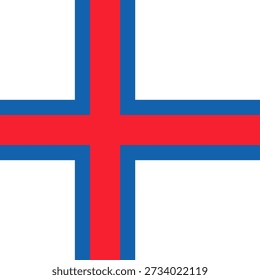 Flag of Faroe Islands - square variant