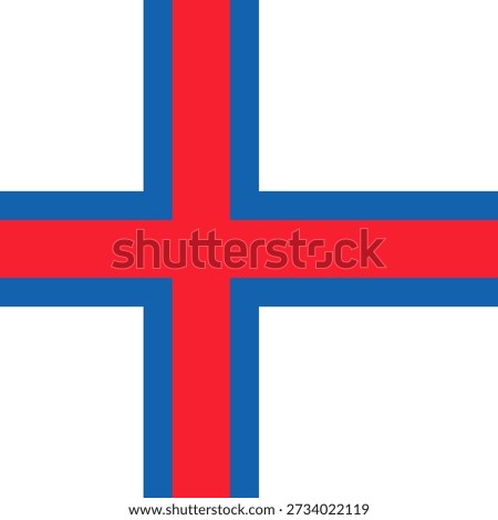 Flag of Faroe Islands - square variant