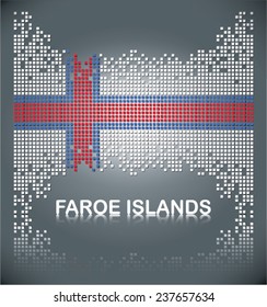 Flag of Faroe Islands, vector