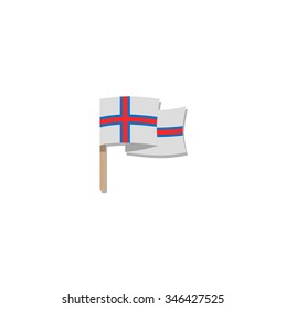 Flag of Faroe Islands - vector illustration