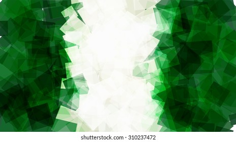 The flag of the Federal Republic of Nigeria in Vector Square Design