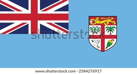 Flag of Fiji logo vector