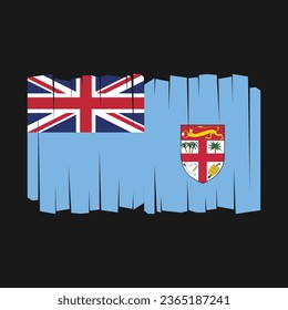Bandera de Fiji Vector Illustration