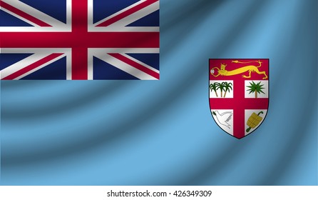 Flag of Fiji, vector illustration