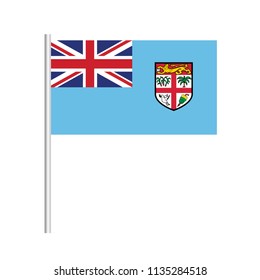 Flag of Fiji.Fiji Icon vector illustration,National flag for country of Fiji isolated, banner vector illustration. Vector illustration eps10.