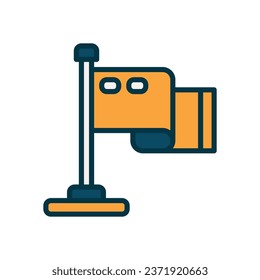 flag filled color icon. vector icon for your website, mobile, presentation, and logo design.
