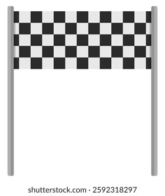 Flag finish icon for the competition isolated on white background.