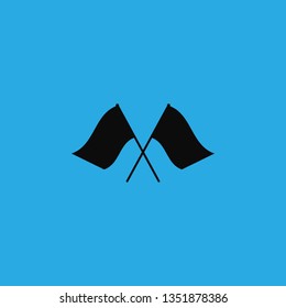 flag finish icon vector