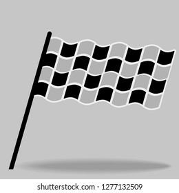flag of the finish vector icons