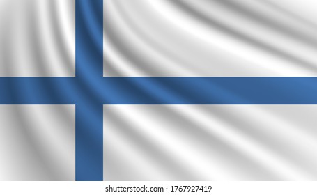 Flag of Finland background template.