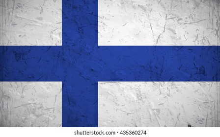 Flag of Finland or Finnish.