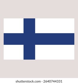 Flag of Finland Vector Design