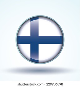 Flag of Finland, vector illustration
