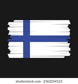 Flag of Finland Vector Illustration