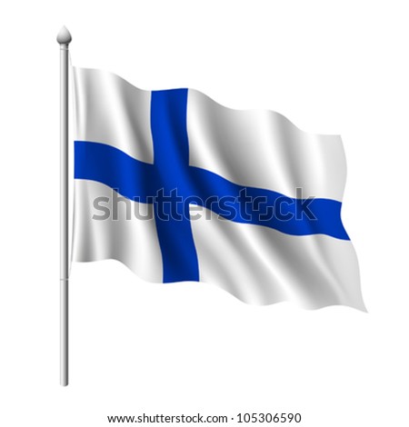 Flag of Finland, Vector illustration