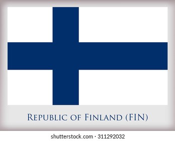 Flag of Finland.Finland flag vector.