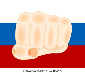 Flag and fist