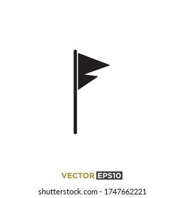 Flag Flat Icon Design Vector