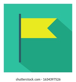Flag flat icon vector - ui icon vector 