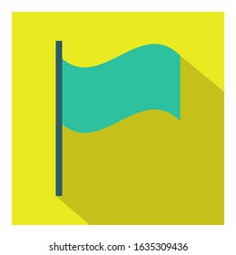 Flag flat icon vector - ui icon vector