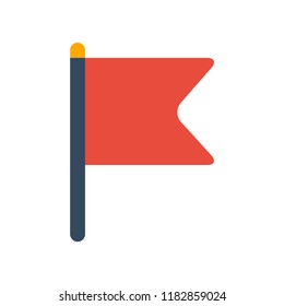 Flag flat icon. You can be used flag icon for several purposes like: websites, UI, UX, print templates, promotional materials, info-graphics, web and mobile phone apps.