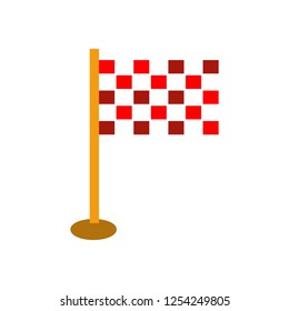 Flag Flat multi color icon