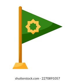 Flag in flat style isolated