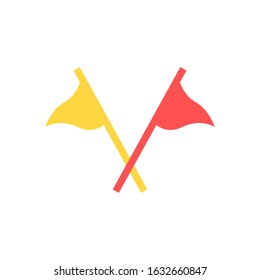 flag flat vector icon - ui icon vector