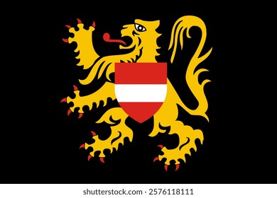 Flag of Flemish Brabant (Kingdom of Belgium, Flanders Region) Vlaams-Brabant