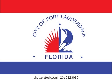 Bandera de Florida City Beach State vector eps 8