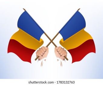 The flag fluttered across from the Chadian stat