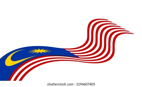 flag flying malaysia background copy space