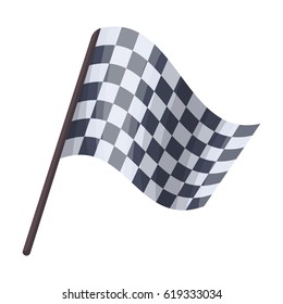 Flag in football referee.Fans single icon in cartoon style vector symbol stock illustration.