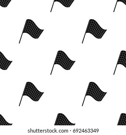 Flag in football referee.Fans single icon in black style vector symbol stock illustration.