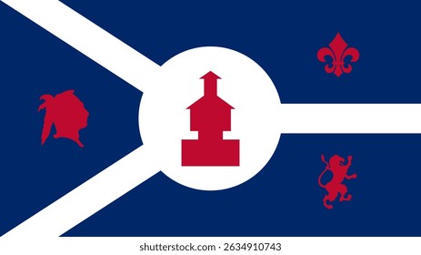 Bandeira de Fort Wayne, Formato 16:9, Forte Wayne Bandeira